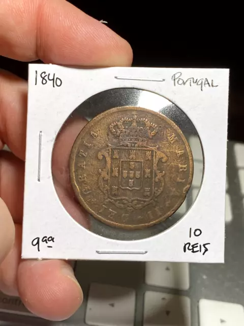 1840 Portugal 10 Reis