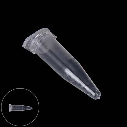 50X 1.5ml Lab Clear Micro Plastic Test Tube Centrifuge Vial Snap Cap Containe Qo
