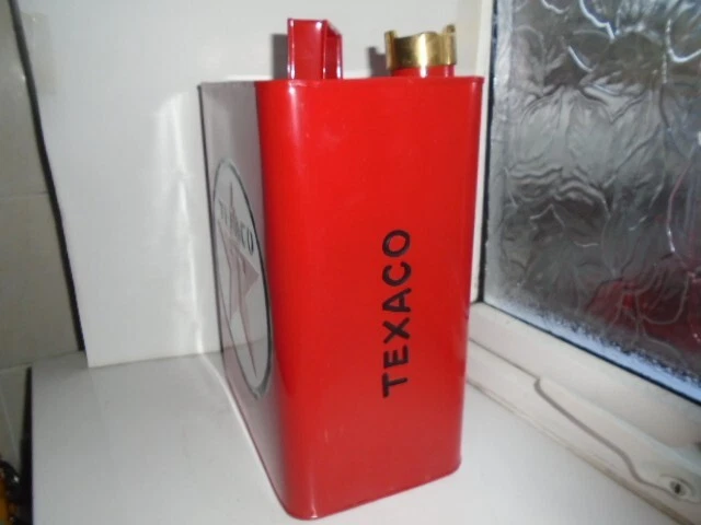 Reproduction vintage Texaco petrol can, garage, workshop, mancave 2