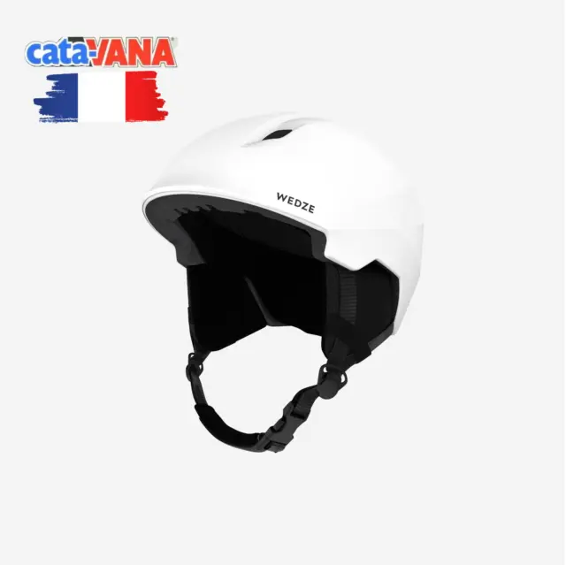 Casque de Ski Adulte avec Visière Blanc - Normes Sécurité France