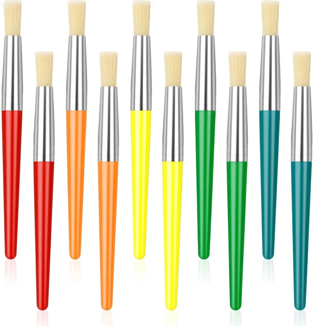 smatime 12 Pezzi Set di Pennelli per Acrilico Pennelli da Pittura di Nylon Artista Pennello Set di Acrilico Acquerello e Pittura ad Olio per Principianti, Bambini, Artisti e Amanti della Pittura