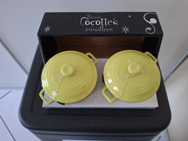 Lot De 6 Petites Cocottes Orange - Allant Au Four, état D'occasion
