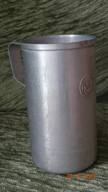 DDR Messbecher 0,5l Alu gepunzt DDR 1964 Becher Ostalgie / K21