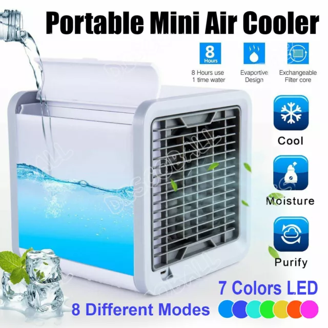 Mini Air Conditioner Humidifier Cooler USB Fan Portable Purifier Cooler Fan US