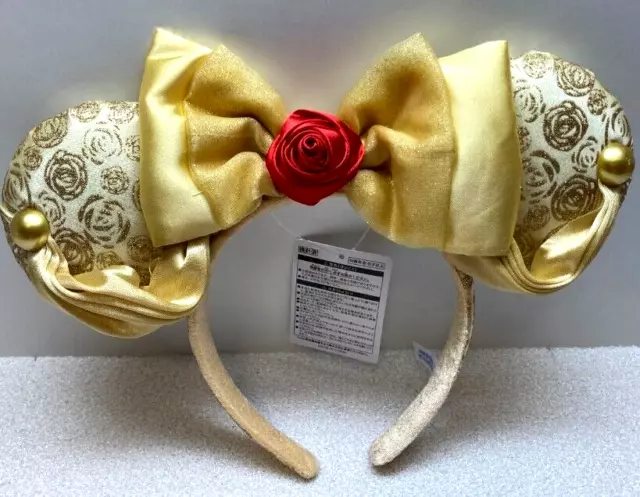 Disney Parks Resort Ears Headband Beauty and the beast Bell Hat cap park