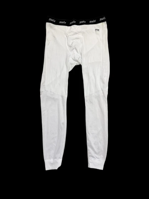 SWIX Men's size XL White Tights - New 2023 -  Retail $60 base layer Racex NWOT