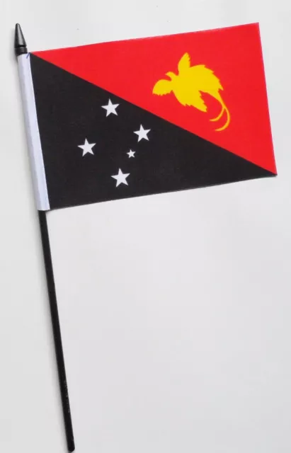 Papua New Guinea Small Hand Waving Flag