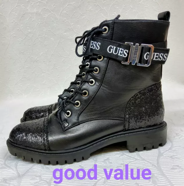 Guess placing on sale combat boots