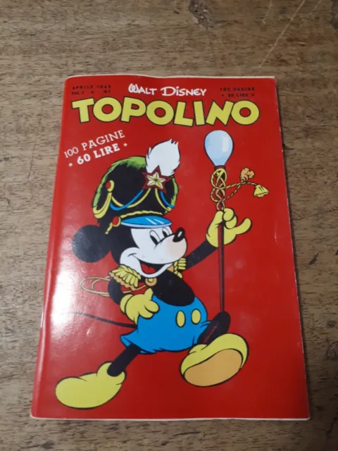 TOPOLINO LIBRETTO  ANASTATICA NR  1 suppl. Le grandi opere CORRIERE DELLA SERA