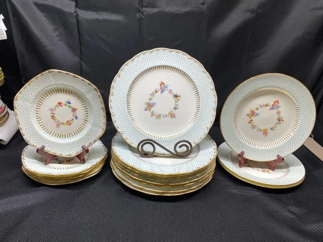Lot of 17 pieces ~ Minton "G7347" Bone China ~ Dinner, Lunch, and Salad Plates Lot of 17 pieces ~ Minton "G7347" Bone China ~ Dinner, Lunch, and Salad Plates