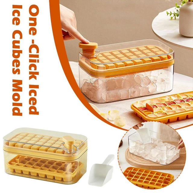 Vassoio Ice Cube con Coperchio Barra Festa Creatore Cubo Ghiaccio Stoccaggio Ghiaccio BoZ4