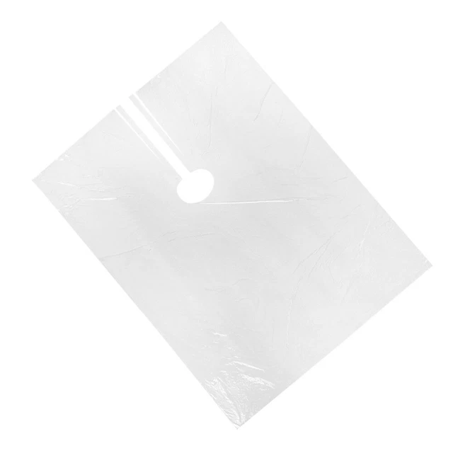50 PIEZAS Bufanda desechable de salón impermeable para teñir el cabello Abrigo transparente paño