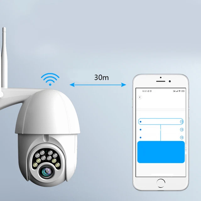 En plein air étanche IP66 sans fil Wifi caméra de sécurité 360 degrés Rotation