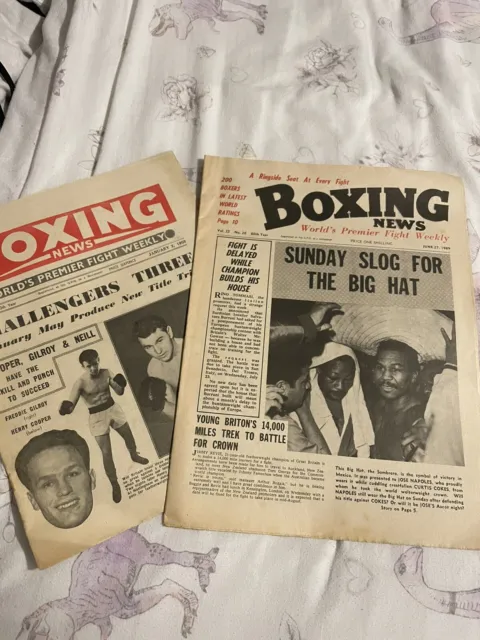 Vintage Boxing News Magazines From 1959 - 1987