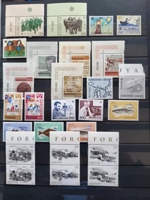 Briefmarken Färöer, Postfrisch**, Rand und Eckstücke