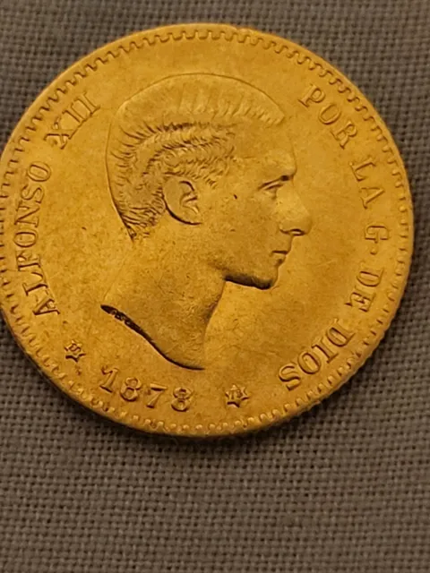 Moneda oro ALFONSO XII10 PESETAS1878-18*78*MADRID