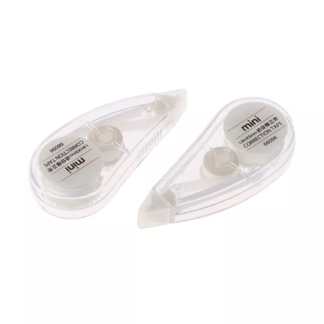 2Pcs Cute Correction Tape Mini Roller White Out Eraser School Office Stationery