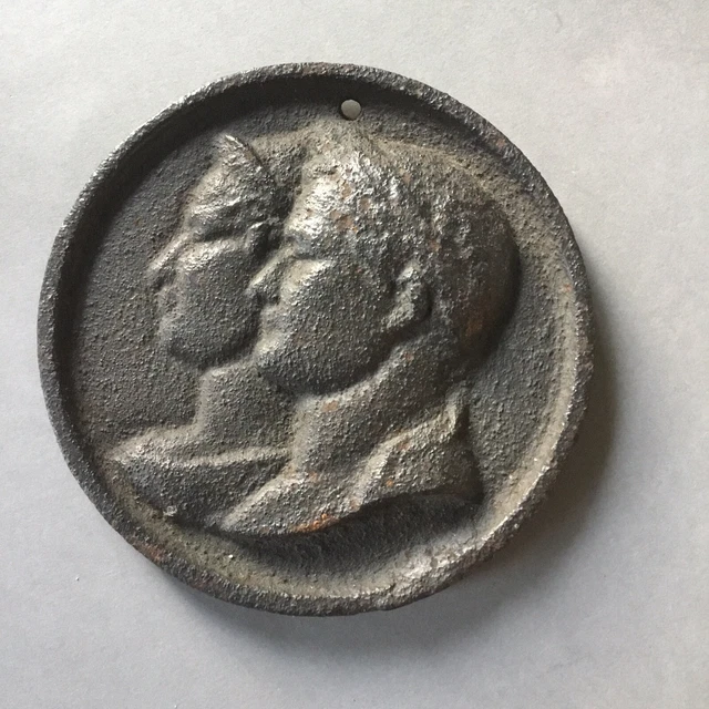 Médaillon Napoleon 1er et Josephine, fonte, Epoque empire, XVIIIe XIXe, médaille