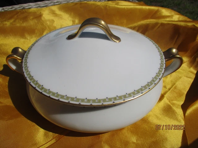 Haviland France China Round Covered Vegetable Dish 8"