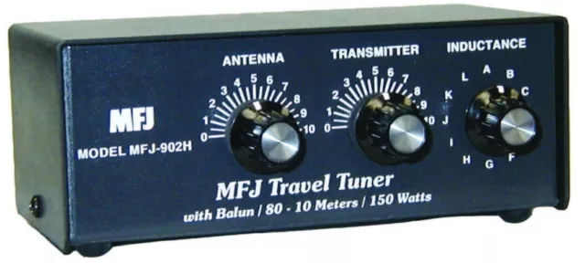 MFJ-902H - Sintonizador de viaje 10-80M, 150W con balun 2