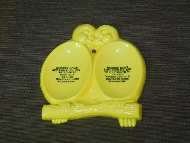 Vintage Kitchen Modern Home Appliance Troy Ny Chicks Plastic Spoon Rest