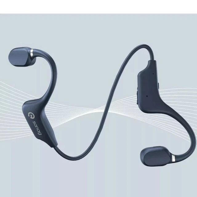 Écouteurs Bluetooth SANAG A5 – Conduction Osseuse – Bleu – Sport étanche