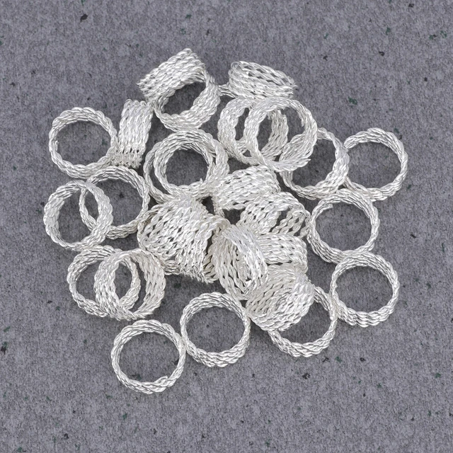 30 pz Miss Dreadlocks perle miste argento accessori dreadlock
