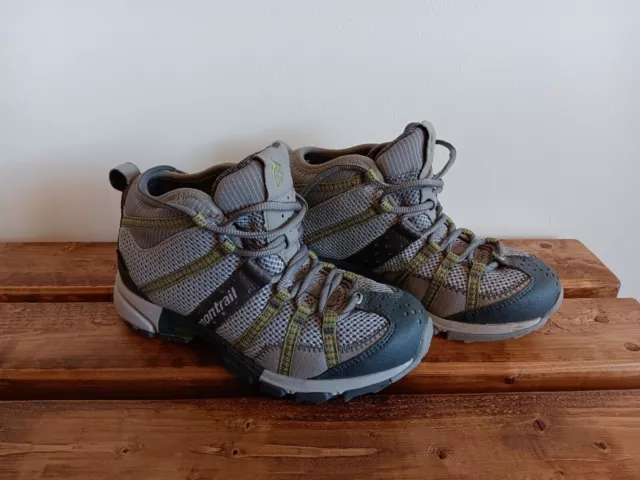 MONTRAIL INTEGRAFIT HIKING Trail Boots Women Sz 8.5W Gore Tex Vibram Tan Green 27.85 PicClick