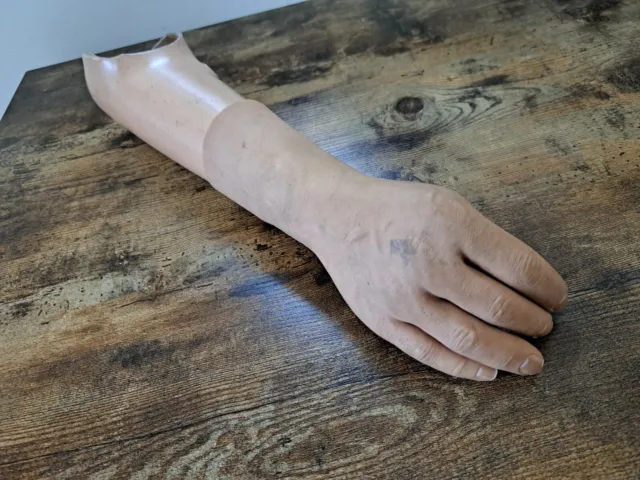 Vintage Prosthetic Arm from the 1940s, Medical, prop