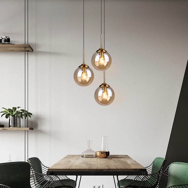Glass Lamp Kitchen Pendant Light Modern Ceiling Lights  Home Chandelier Lighting