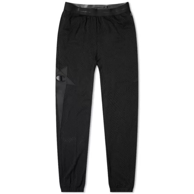 RICK OWENS X CHAMPION MESH TRACK PANT BLACK  Made in Italy Size Medium £319