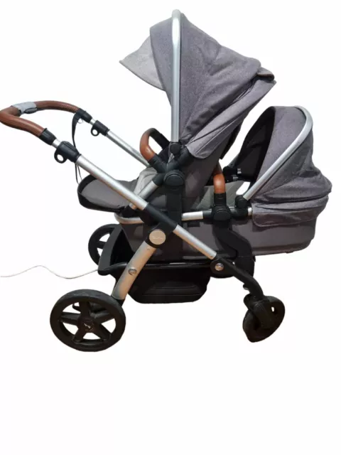 Silver Cross Double Wave Pram Stroller 30 Seperate Configurations