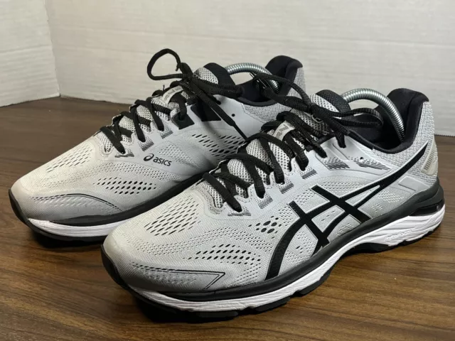 ASICS Sneakers Mens Size 10 Gray Black GT-2000 7 Running Shoes 1011A158