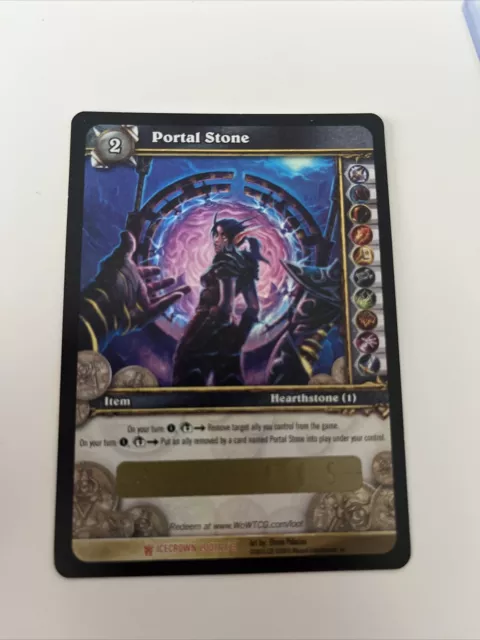 World of Warcraft TCG Unscratched Portal Stone Loot Card