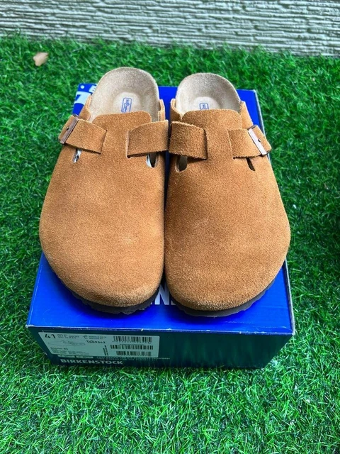 Birkenstock Boston BS Mink Suede Sandals EU 41 JP 26.5cm