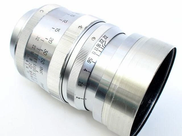 Nikon Nikkor-P.C 8.5cm F2 L39 Téléphoto Prime Objectif Nippon Kogaku Japon F/S
