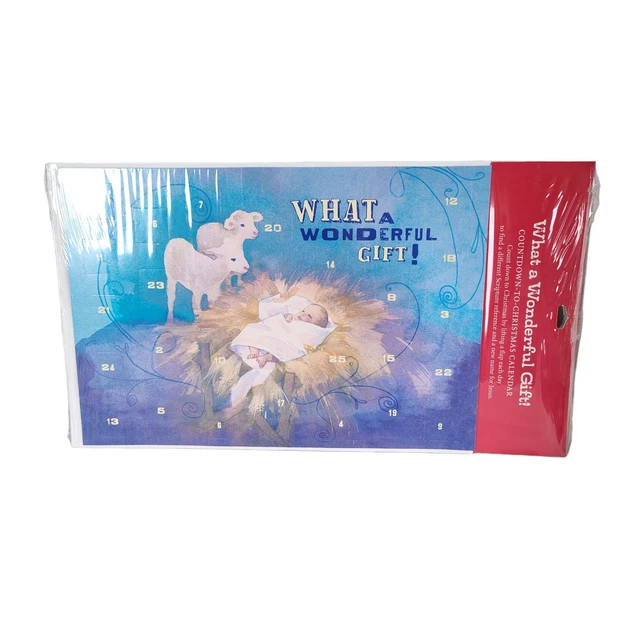 HALLMARK DAYSPRING ADVENT Calendar Baby Jesus Door a Day Nativity 17.