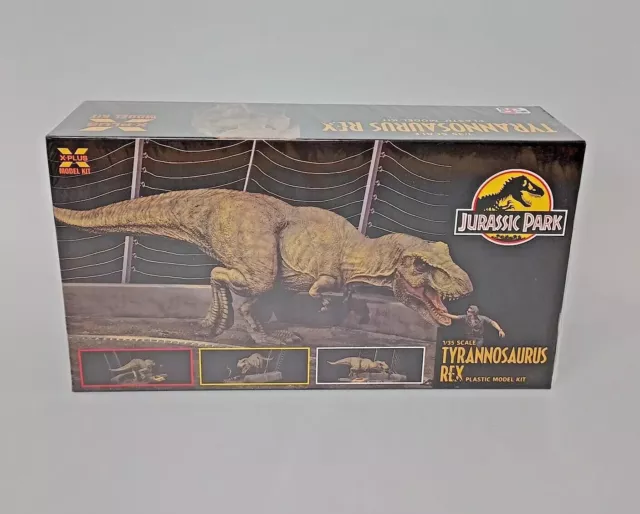 X-Plus Jurassic Park Tyrannosaurus Rex Modelo Escala 1/35 Kit 411-200130T Edades 15+