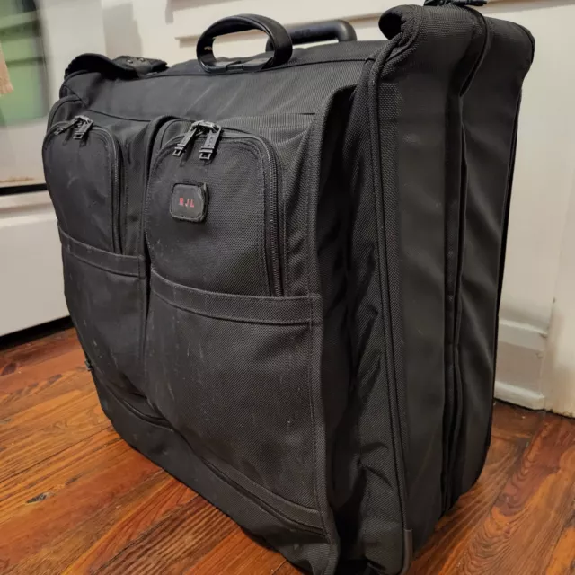 TUMI 2233D3 Alpha Two Wheeled Luggage Garment Bag Ballistic Nylon 24” Black 3