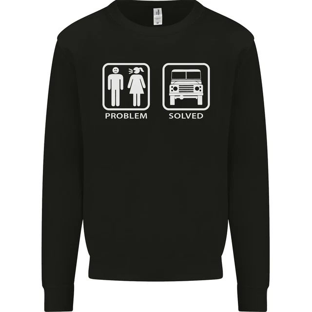 4x4 Problem Solved Off Roading Road Mens Sweatshirt Jumper