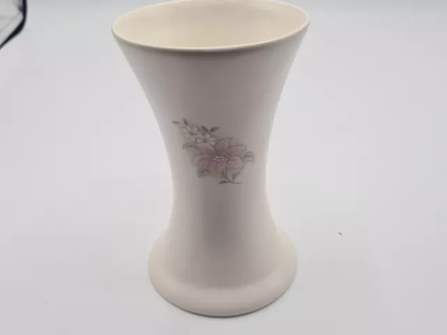 Vintage Aldridge pottery vase decorated with flowers