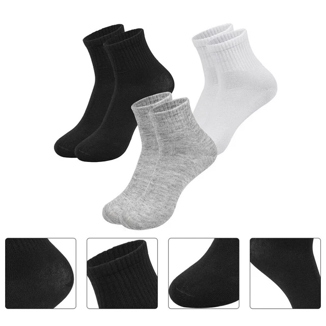 3 Pairs Outdoor Socks Men's Calf Socks Womens Comfy Socks Cotton Socks
