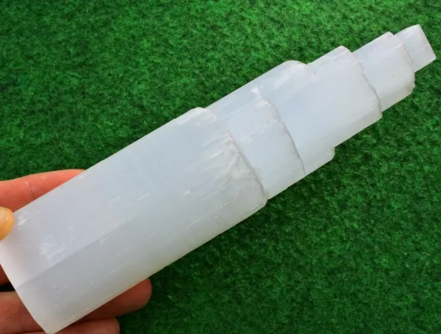 1 Selenite 20cm Mountain/Tower Obelisk Crystal Quartz UK Quick Postage✔✔✔