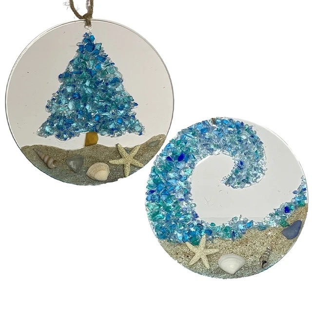 Sea Glass Catcher Beach Valentine's Tags Gift Handmade Durable