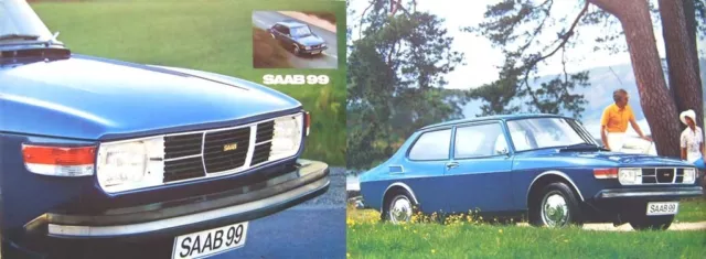 Saab 99 2.0 2-dr Saloon 1974-75 Original UK Sales Brochure Pub. No. 200691