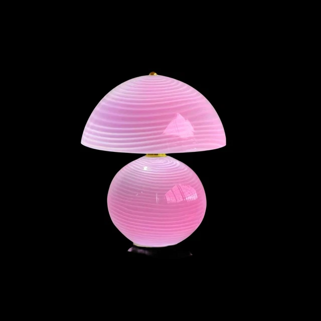 Murano Glass Table Lamp PINK/BLUE Desk Light Art Decor Brass Lighting Fixture