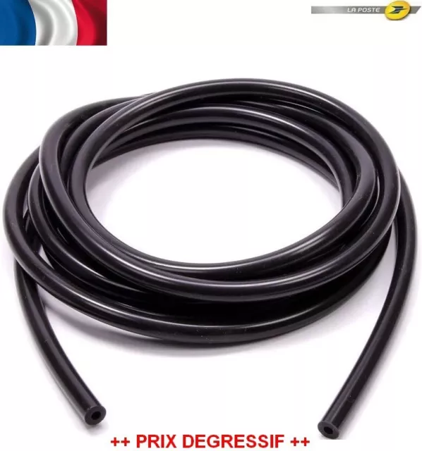 Durite Silicone de Dépression Couleur Noir Ø 4 mm - NEUF Prix au Mètre linéaire