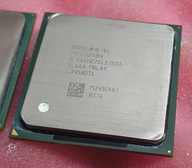 Processeur Intel Pentium 4 SL6QB - 2.80 GHz, Cache 512K, Bus 533 MHz - Socket 478 - Occasion Fonctionnel