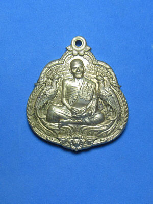0281-Thai Buddha Amulet Talisman Phaya Kai Coin Lp Dang Wat Huay Chalong 52 Real