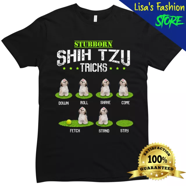 Funny Shih Tzu Tshirt Trick Dog Lover Gift Unisex T-Shirt